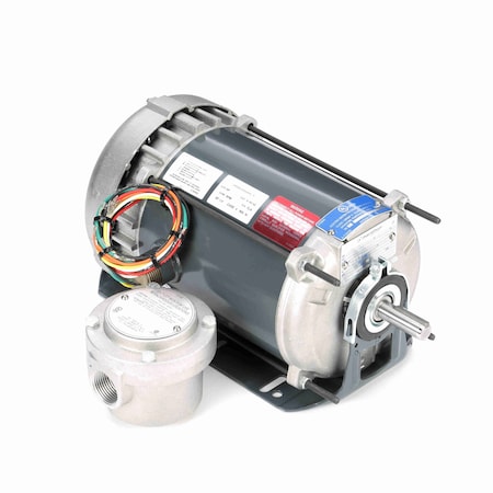 Leeson Motor 0.25 Hp Explosion Proof Motor, 1 Phase, 1200 Rpm, 115 V, 56 Frame, Epfc K033